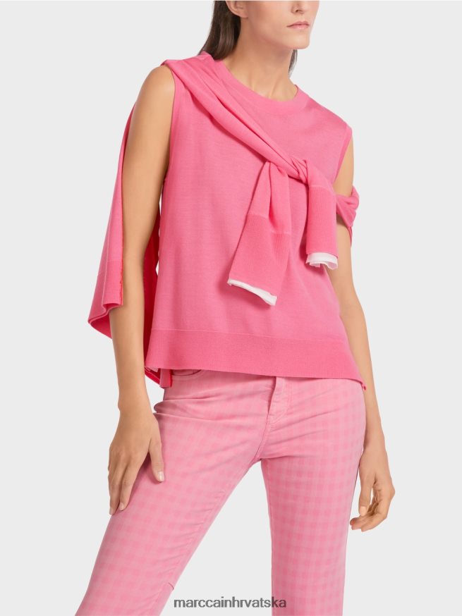 jarko ružičasta Marc Cain vrhunski pleteni gornji dio odjeća 4D66P41169
