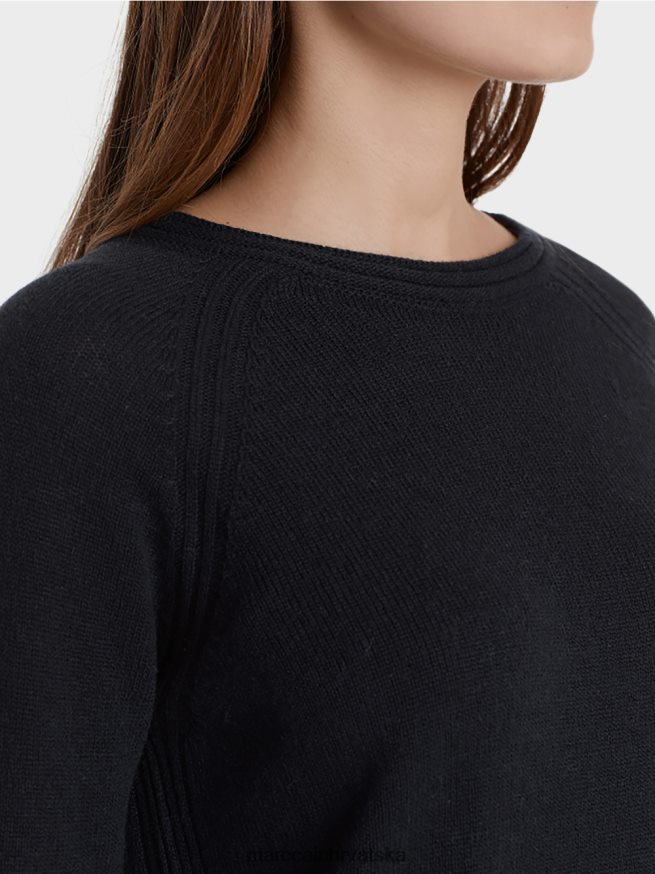 ponoćno plava Marc Cain džemper 100 % proizveden u Njemačkoj odjeća 4D66P41217