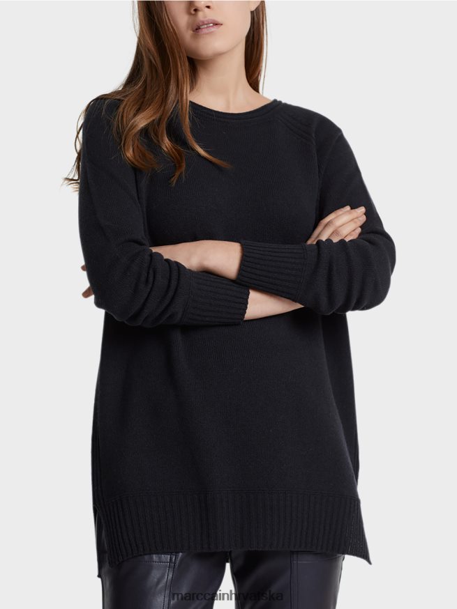 ponoćno plava Marc Cain džemper 100 % proizveden u Njemačkoj odjeća 4D66P41217