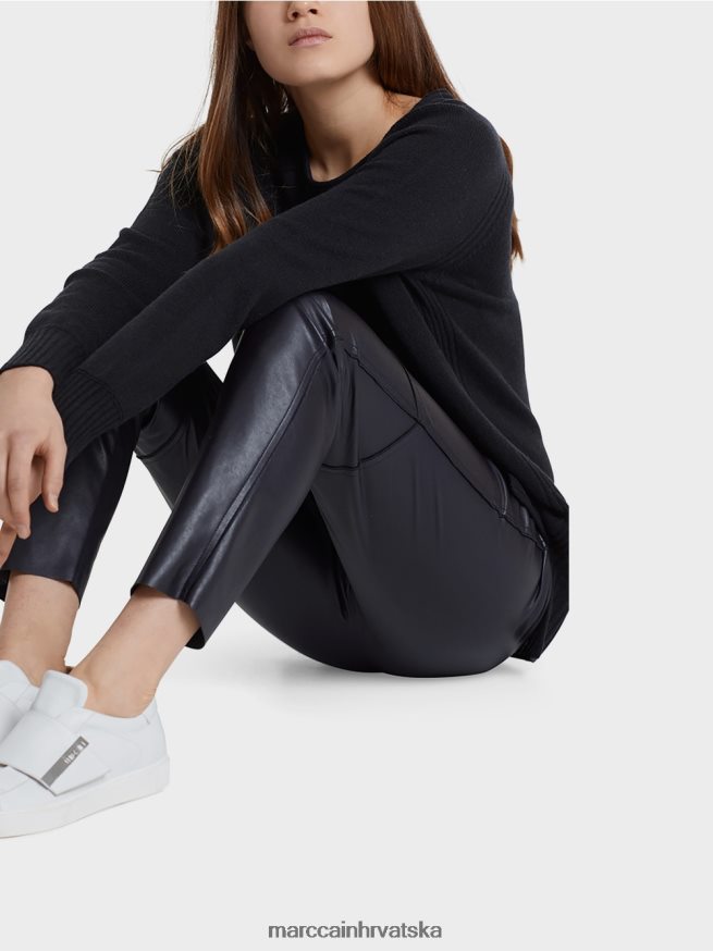 ponoćno plava Marc Cain džemper 100 % proizveden u Njemačkoj odjeća 4D66P41217