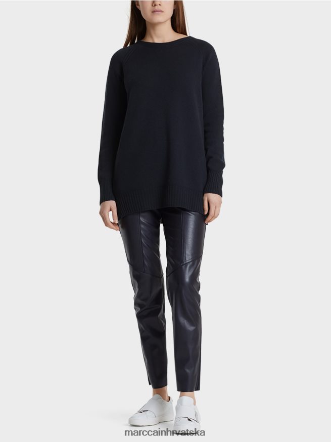 ponoćno plava Marc Cain džemper 100 % proizveden u Njemačkoj odjeća 4D66P41217