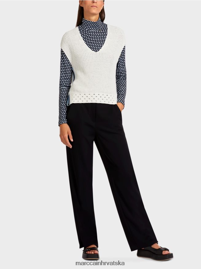 prljavo bijela Marc Cain navlaka "pletena u njemačkoj" odjeća 4D66P41184