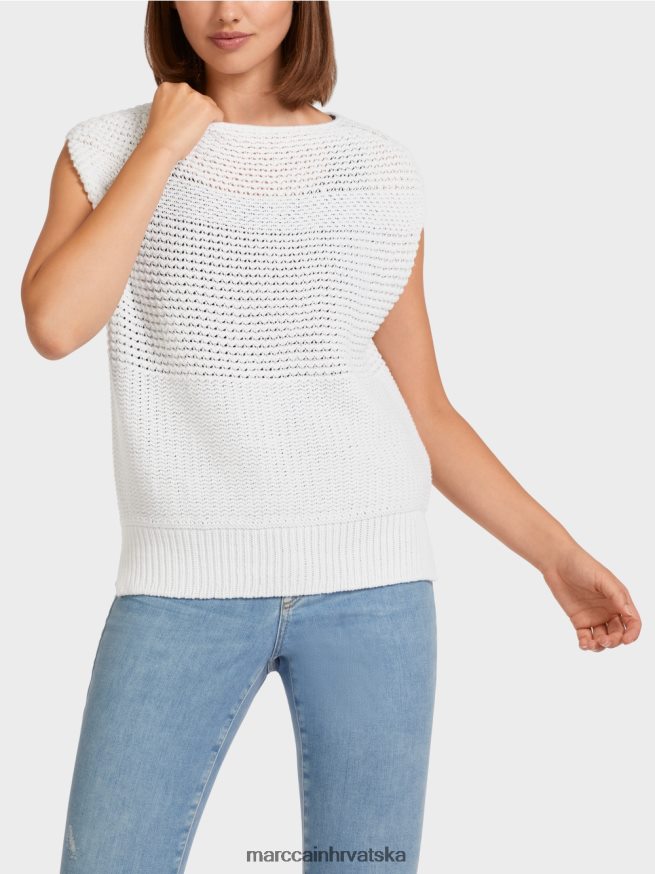 prljavo bijela Marc Cain slipover 100% proizvedeno u njemačkoj odjeća 4D66P41164