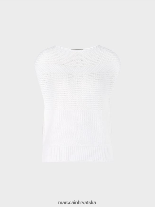 prljavo bijela Marc Cain slipover 100% proizvedeno u njemačkoj odjeća 4D66P41164