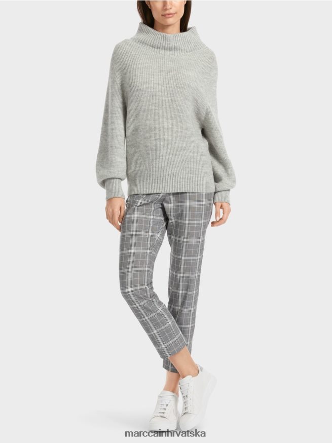 srebrno siva Marc Cain pulover - pleten u njemačkoj odjeća 4D66P41104