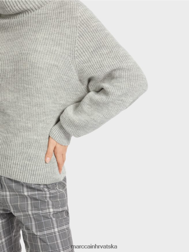 srebrno siva Marc Cain pulover - pleten u njemačkoj odjeća 4D66P41104