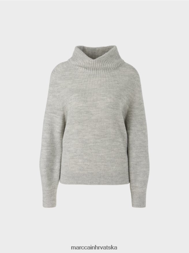 srebrno siva Marc Cain pulover - pleten u njemačkoj odjeća 4D66P41104