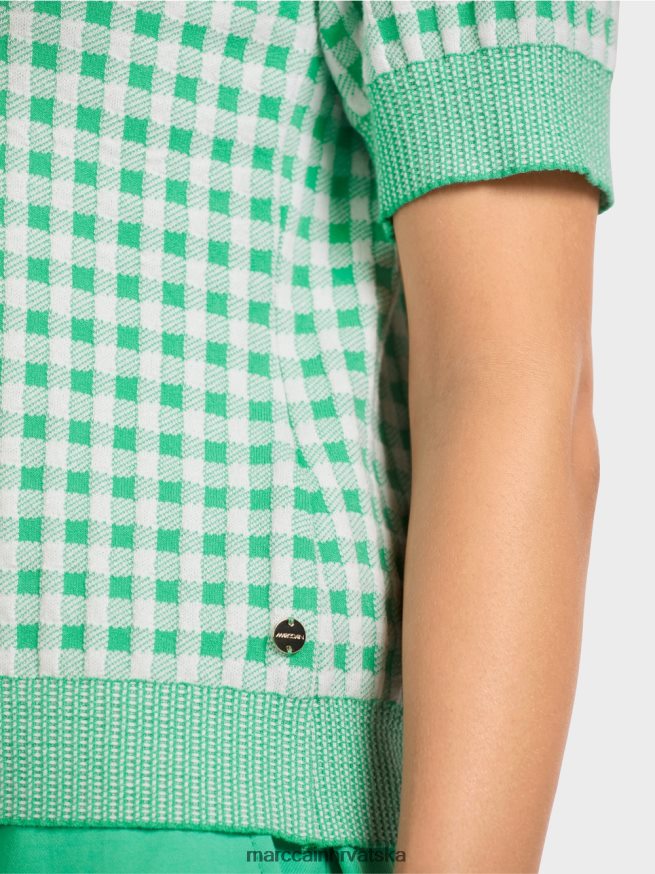 svijetli žad Marc Cain vichy karirani džemper 