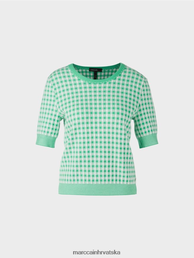svijetli žad Marc Cain vichy karirani džemper 