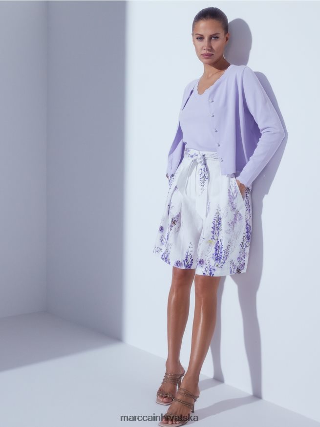 svijetli lila Marc Cain pleteni gornji dio od viskoze odjeća 4D66P41153