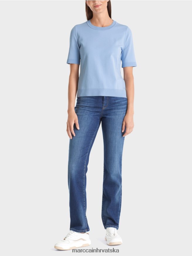 tamno ljetno nebo Marc Cain "rethink together" pulover kratkih rukava odjeća 4D66P41072