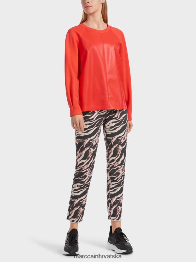 kampari Marc Cain raglan majica s mješavinom materijala odjeća 4D66P41223