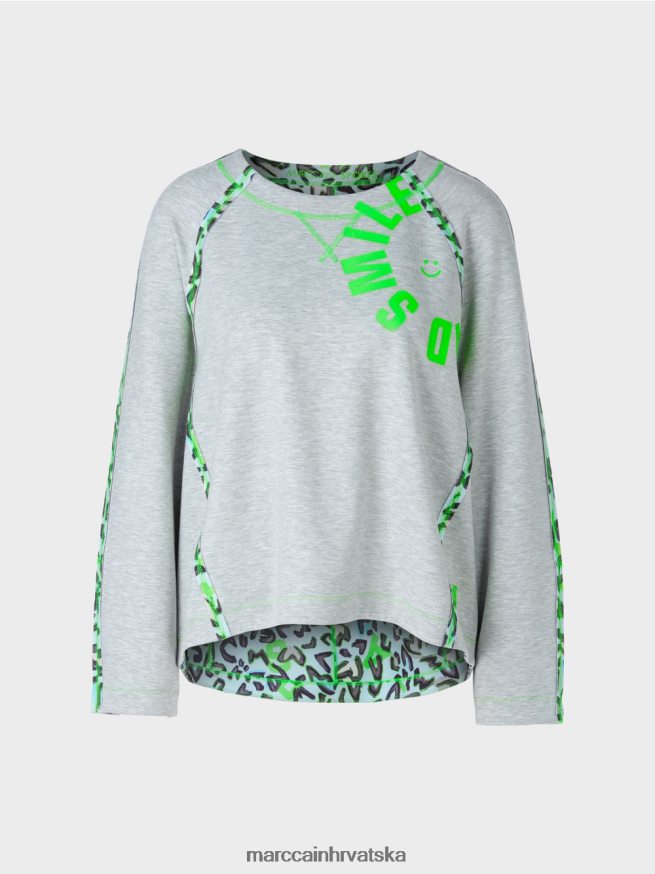 srebrno siva Marc Cain trenirka s efektima šavova odjeća 4D66P41224