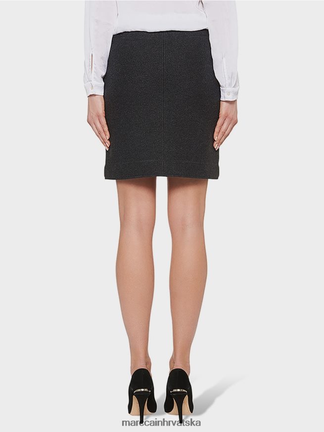 antrazit Marc Cain suknja čistih linija odjeća 4D66P4521