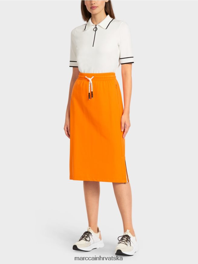 jarko narančasta Marc Cain sportska žersej suknja odjeća 4D66P4502