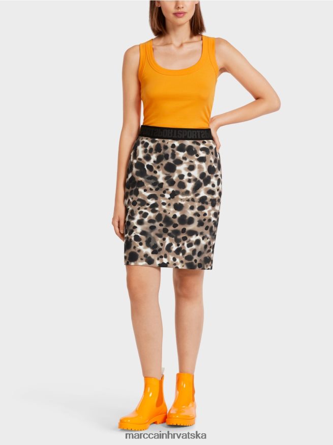 lagana kava Marc Cain mini suknja u leopard uzorku odjeća 4D66P4504