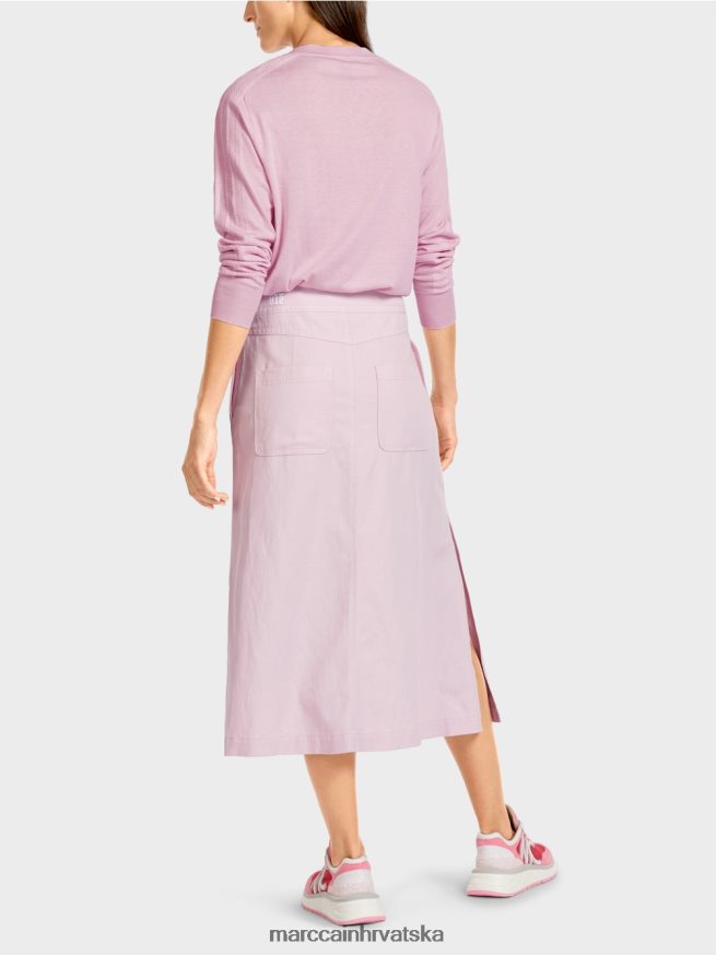 svijetla boja lavande Marc Cain suknja koja se širi odjeća 4D66P4489