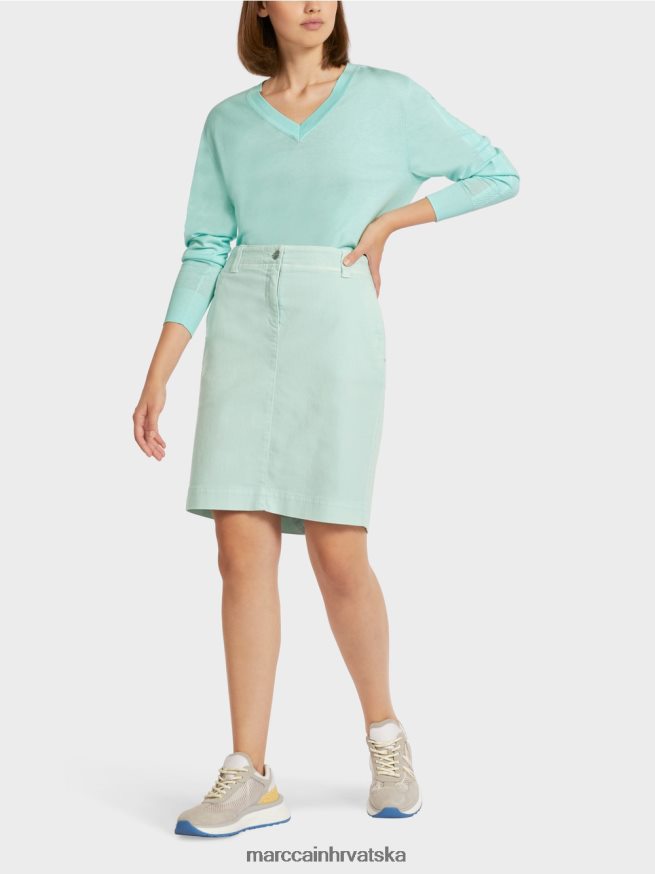 svjetlo meki krovni prozor Marc Cain "rethink together" traper suknja odjeća 4D66P4497