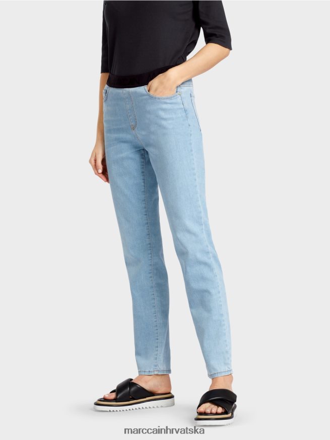 beba plava Marc Cain rastezljive traperice siena na elastiku odjeća 4D66P4801