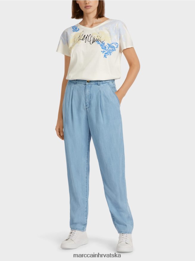 beba plava Marc Cain traperice "rethink together". odjeća 4D66P4805