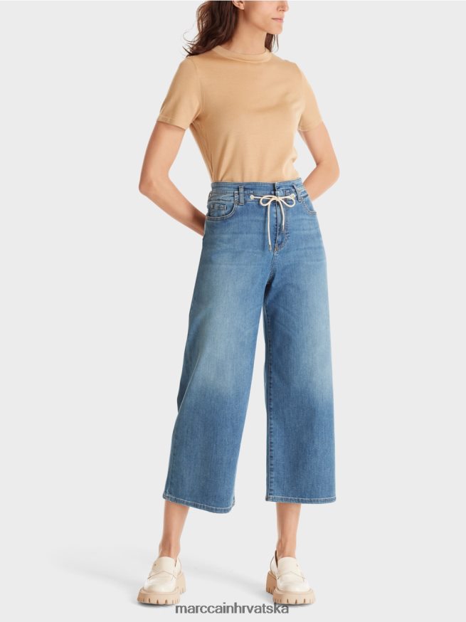 plavi traper Marc Cain wylie traperice s vezom odjeća 4D66P4787