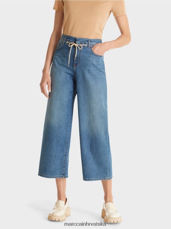 plavi traper Marc Cain wylie traperice s vezom odjeća 4D66P4787