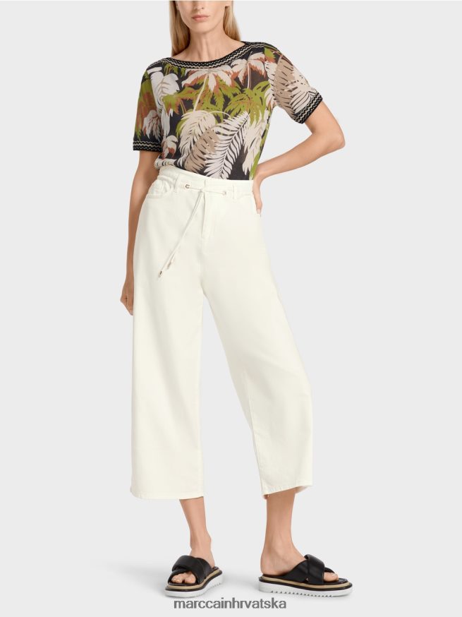 prljavo bijela Marc Cain "rethink together" traperice s pet džepova odjeća 4D66P4795