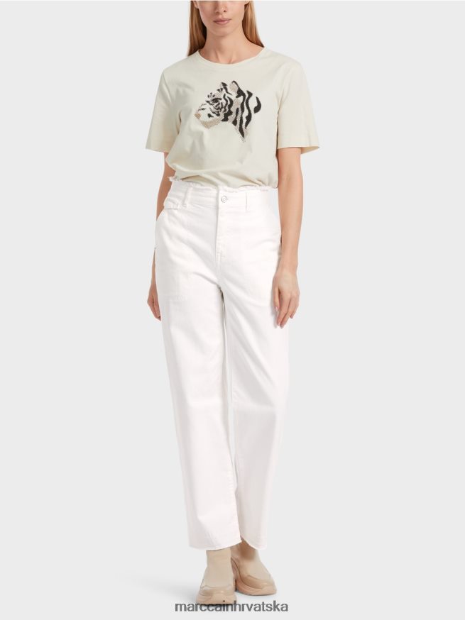 prljavo bijela Marc Cain wuhai "promislimo zajedno" traperice odjeća 4D66P4753