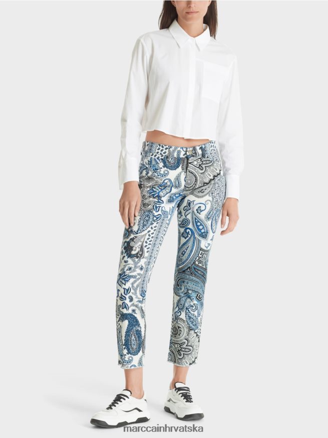 vintage plava Marc Cain sikar "promislimo zajedno" traperice odjeća 4D66P4782