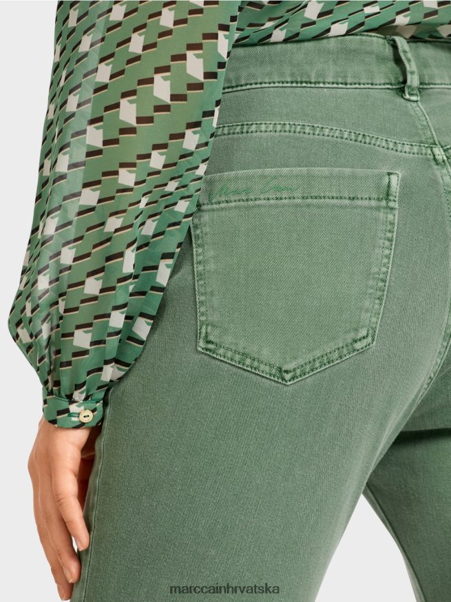 zelena mahovina Marc Cain šarene traperice 