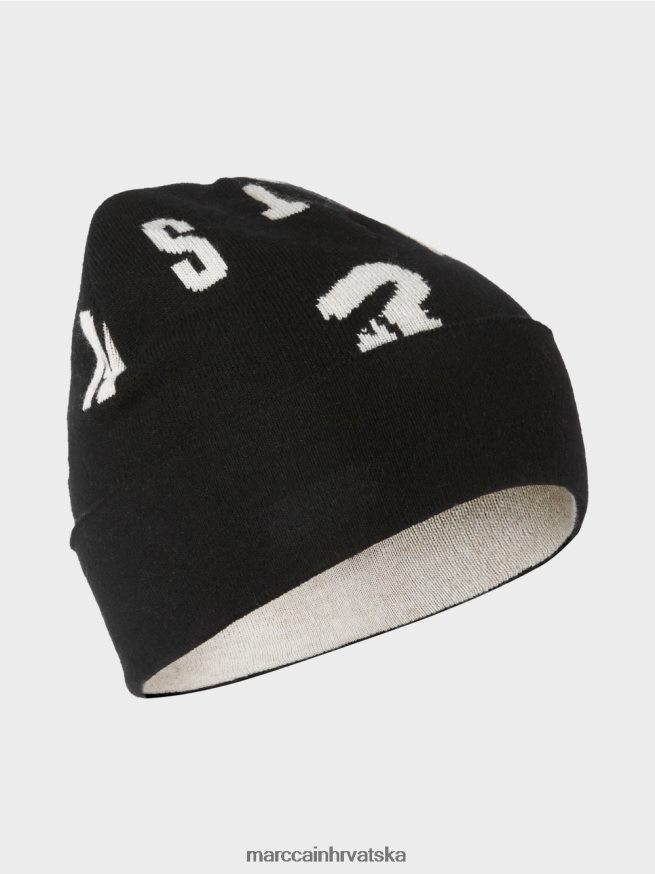 crno Marc Cain pletena kapa "promislimo zajedno". oprema 4D66P41698