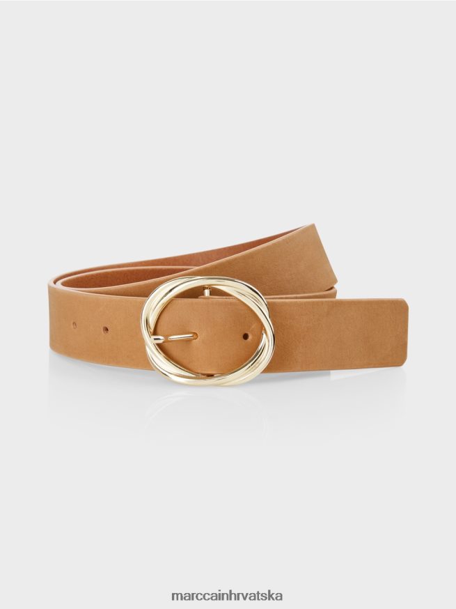 svijetle karamele Marc Cain remen oko struka od nubuk kože oprema 4D66P41683