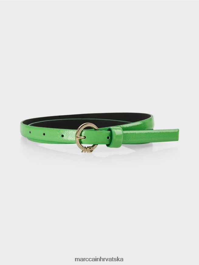 tamno zelena jabuka Marc Cain uzak pojas oko struka od nappa kravlje kože oprema 4D66P41662