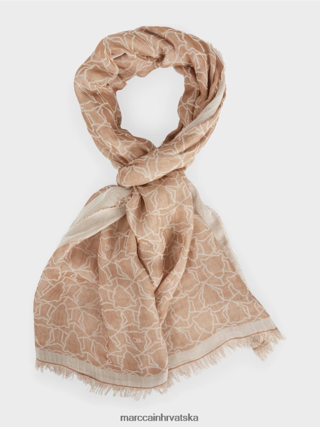 deva Marc Cain šal u stiliziranom dizajnu glave leoparda oprema 4D66P41745