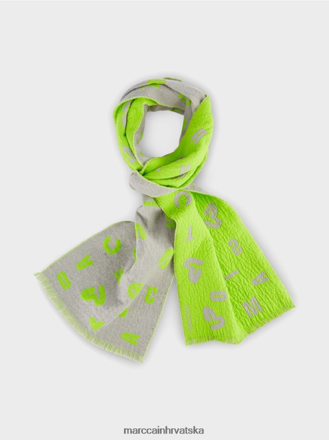 siva Marc Cain reverzibilni šal s tkanim dizajnom oprema 4D66P41688