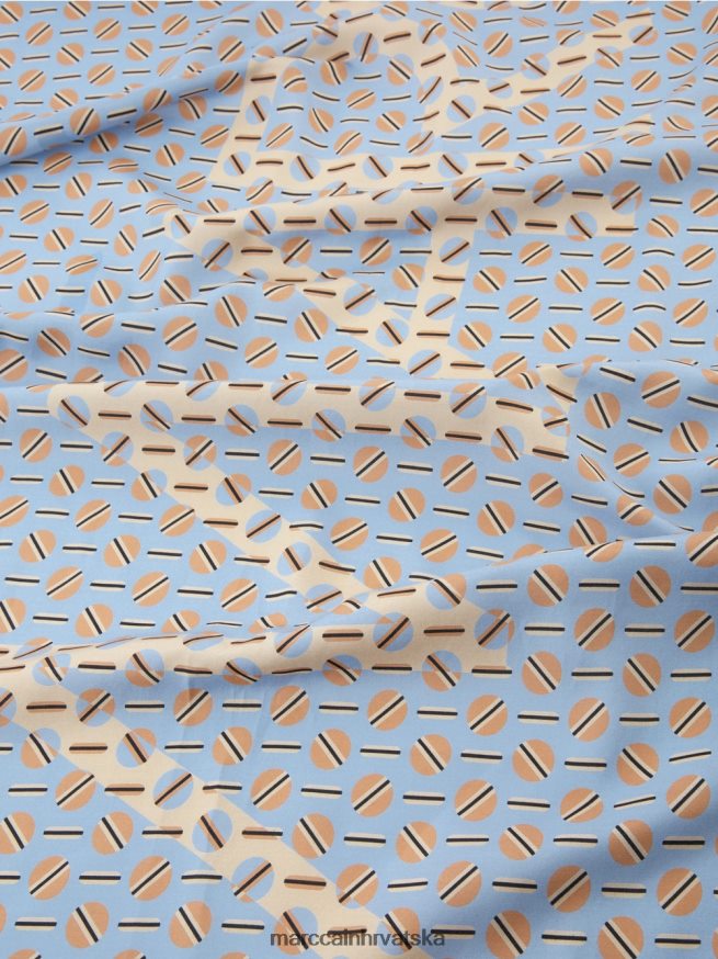 tamno ljetno nebo Marc Cain šal s grafičkim dizajnom oprema 4D66P41679