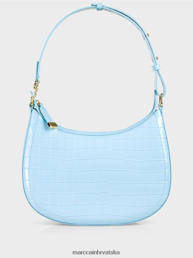 atmosferski plava Marc Cain faux krok torba s gornjom ručkom oprema 4D66P41535