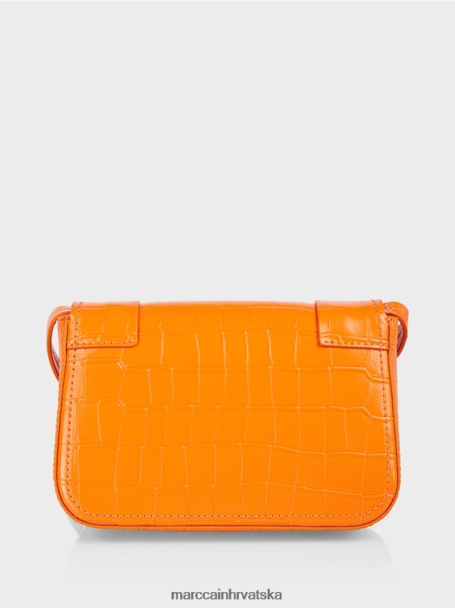 bistra narančasta Marc Cain torba za rame s ukrasnim prstenom oprema 4D66P41544