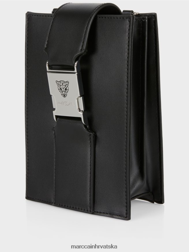 crno Marc Cain torba preko ramena u uzdužnom formatu oprema 4D66P41521