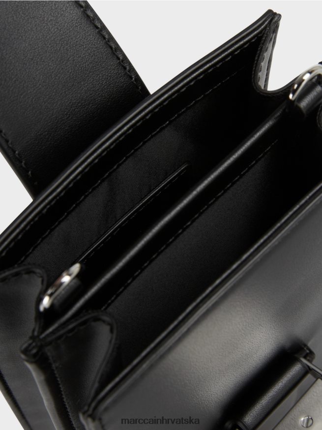 crno Marc Cain torba preko ramena u uzdužnom formatu oprema 4D66P41521