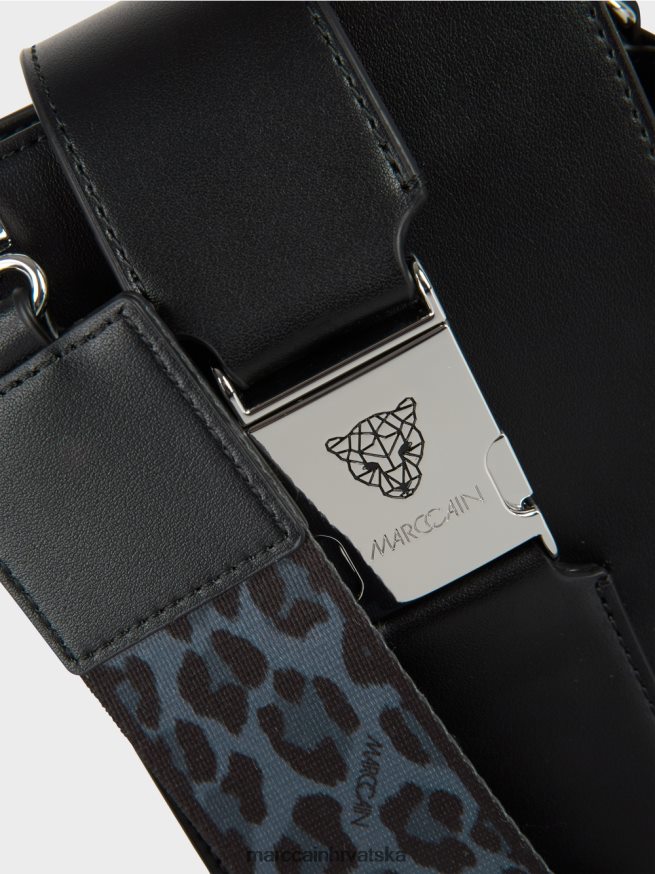 crno Marc Cain torba preko ramena u uzdužnom formatu oprema 4D66P41521