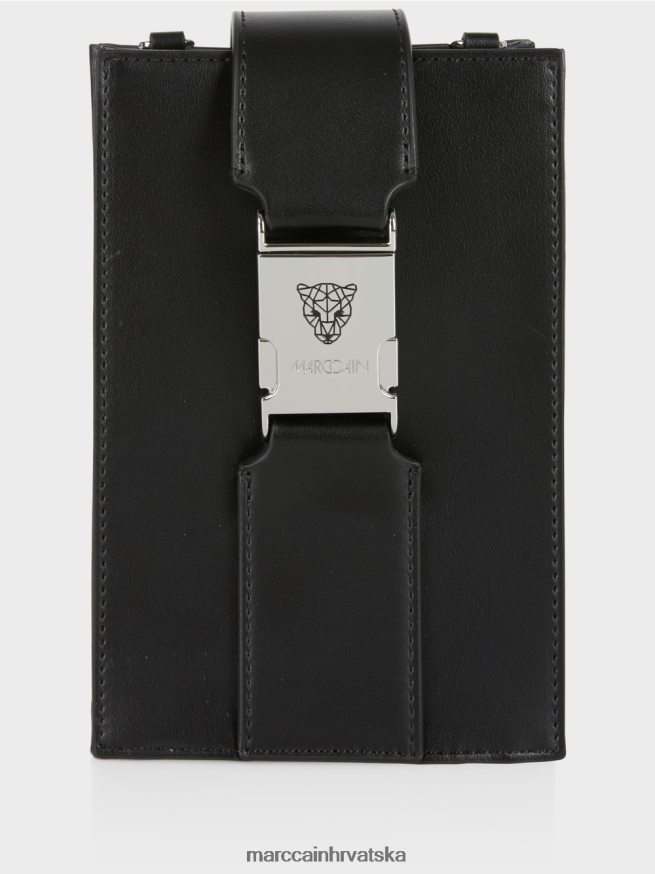 crno Marc Cain torba preko ramena u uzdužnom formatu oprema 4D66P41521