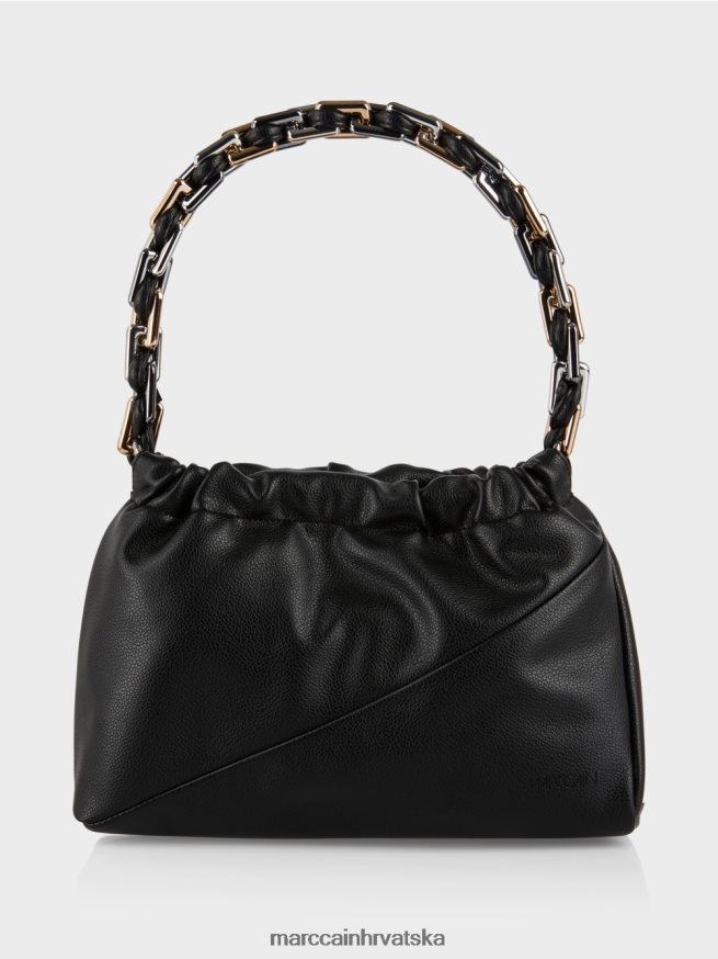 crno Marc Cain torba za rame s ukrasnom ručkom oprema 4D66P41516