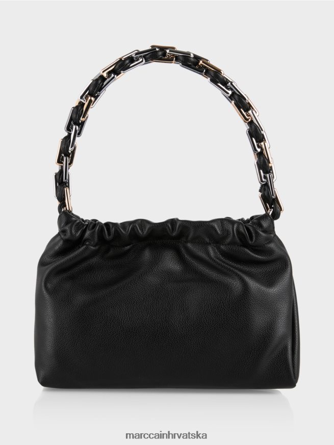 crno Marc Cain torba za rame s ukrasnom ručkom oprema 4D66P41516