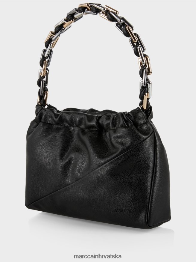 crno Marc Cain torba za rame s ukrasnom ručkom oprema 4D66P41516