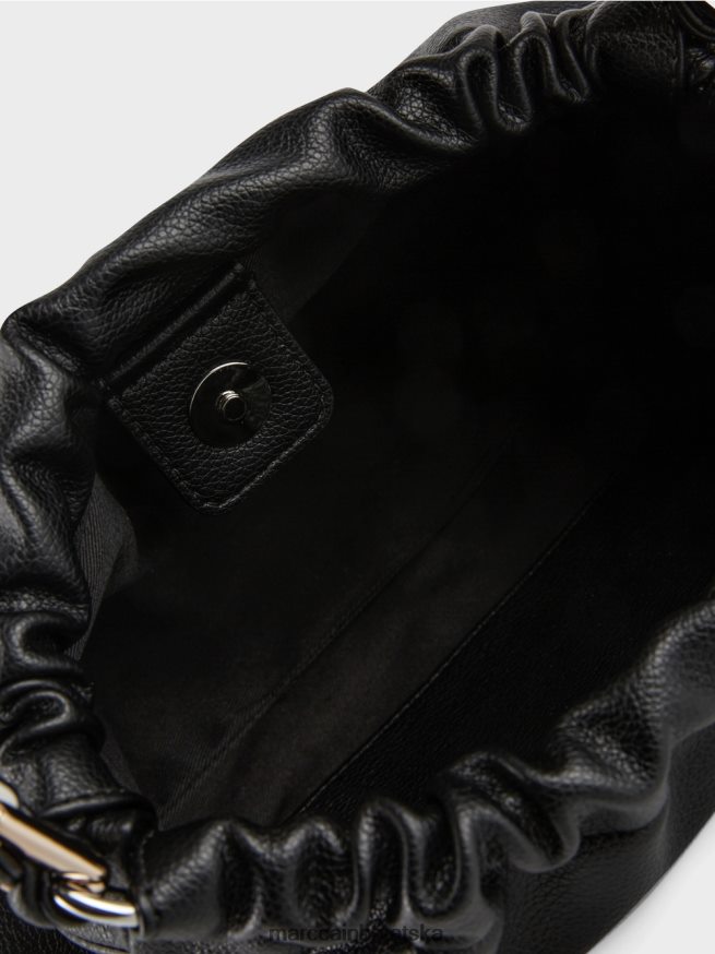 crno Marc Cain torba za rame s ukrasnom ručkom oprema 4D66P41516