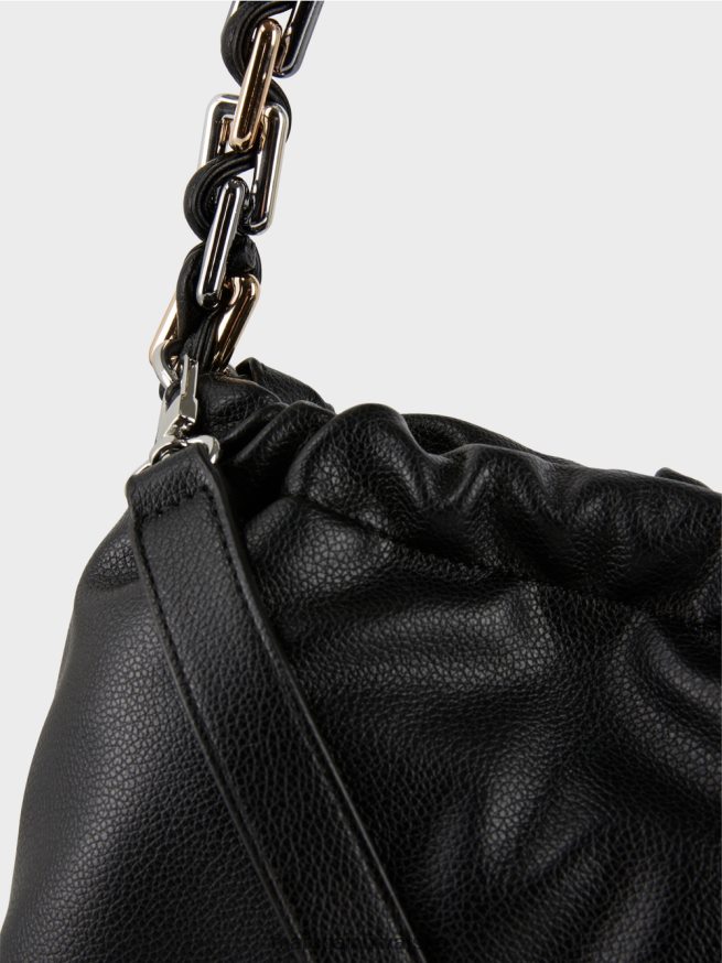 crno Marc Cain torba za rame s ukrasnom ručkom oprema 4D66P41516