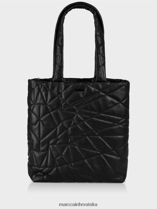 crno Marc Cain velika torba s 3d prošivanjem oprema 4D66P41548