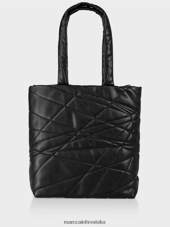 crno Marc Cain velika torba s 3d prošivanjem oprema 4D66P41548