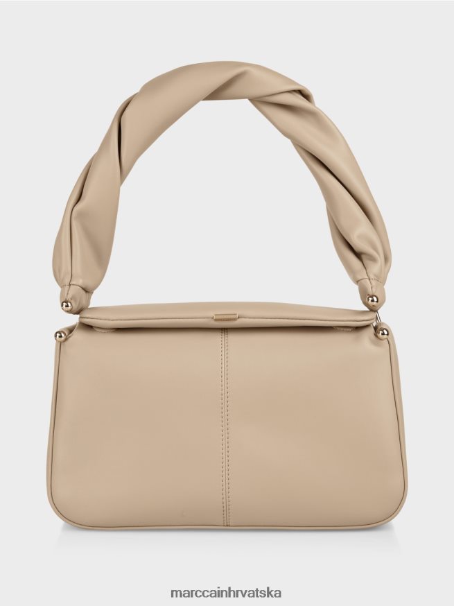 duboki pijesak Marc Cain torba za rame s tordiranom ručkom oprema 4D66P41526